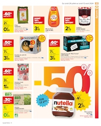 Offre Nutella dans le catalogue Carrefour du moment à la page 47
