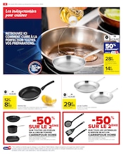 Promos Poêle dans le catalogue "GOÛTONS AU MEILLEUR DE LA CUISINE" de Carrefour Market à la page 6 Promos Poêle dans le catalogue "GOÛTONS AU MEILLEUR DE LA CUISINE" de Carrefour Market à la page 6