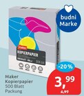 Aktuelle Kopierpapier Angebote bei budni in Lübeck Aktuelles Kopierpapier Angebot bei budni in Lübeck ab 3,99 €