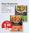 Maultaschen von Bürger im aktuellen V-Markt Prospekt für 1,49 €