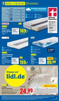 Matratze im aktuellen Lidl Prospekt (Augsburg) Matratze im Lidl Prospekt "LIDL LOHNT SICH" mit 70 Seiten (Augsburg)