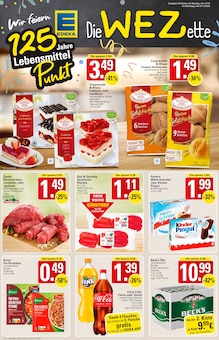 Coca Cola im aktuellen WEZ Prospekt (Bad Oeynhausen) Coca Cola im WEZ Prospekt "Die WEZette" mit 18 Seiten (Bad Oeynhausen)