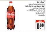 Coca-Cola verschiedene Sorten, Fanta, Sprite oder Mezzo Mix Angebote bei nah und gut Dresden für 0,88 €