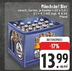 Bier Angebote von Mönchshof bei EDEKA Troisdorf für 13,99 €