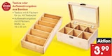 Teebox oder Aufbewahrungsbox aus Bambus für 3,99 € bei Netto Marken-Discount im Angebot Teebox oder Aufbewahrungsbox aus Bambus im aktuellen Netto Marken-Discount Prospekt