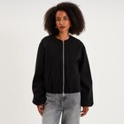 Veste boule oversize noir femme dans le catalogue La Halle