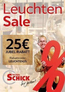 Aktueller Wohn Schick Prospekt (Haigerloch) Wohn Schick Prospekt "Leuchten Sale" mit Seite (Haigerloch)
