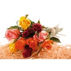 Bouquet De 10 Roses Arlequin + Pic Bonnes Vacances dans le catalogue Auchan Hypermarché