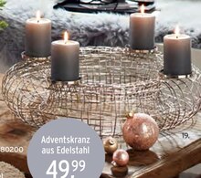 Adventskranz aus Edelstahl bei Ernstings family in Dortmund Adventskranz aus Edelstahl im Angebot bei Ernstings family Dortmund für 49,99 €