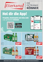 Aktueller Getränke Ellerkamp Prospekt mit Bier, "DIE GETRÄNKEKÖNNER", Seite 1