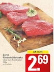Zarte Rinderhüftsteaks im Angebot bei WEZ in Minden Zarte Rinderhüftsteaks Angebote bei WEZ Minden für 2,69 €