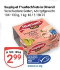 Thunfischfilets in Olivenöl Angebote von Saupiquet bei GLOBUS Neunkirchen für 2,99 €