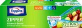 Zipper Frischebeutel von Toppits für 1,79 € bei Kaufland im Angebot Zipper Frischebeutel von Toppits im aktuellen Kaufland Prospekt