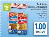 diska - American Style Sandwich Angebot im Prospekt American Style Sandwich bei diska im Prospekt "" für 1,00 €