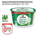 Aktuelles Herzhafter Bio Weidemilch Quark Angebot bei GLOBUS in Leipzig ab 0,99 €