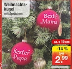 Weihnachtskugel mit Sprüchen bei Zimmermann im Sehnde Prospekt für 2,99 €