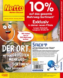 Netto Marken-Discount Prospekt für Langen mit 4 Seiten