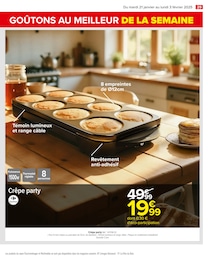 Offre Crêpière Électrique dans le catalogue Carrefour du moment à la page 31