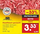 Netto Marken-Discount - Hackfleisch gemischt Angebot im Prospekt Hackfleisch gemischt bei Netto Marken-Discount im Prospekt "" für 3,33 €