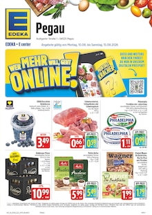 EDEKA Pegau Prospekt der aktuellen Woche, gültig von 10.08.2026 bis 15.08.2026 Aktueller EDEKA Pegau Prospekt "Wir lieben Lebensmittel!" mit 38 Seiten