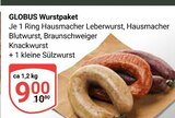 Wurstpaket im Angebot bei GLOBUS in Leipzig Wurstpaket Angebote von Globus bei GLOBUS Leipzig für 9,00 €