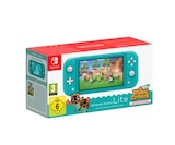Console Nintendo Switch Lite Turquoise + Animal Crossing New Horizons - NINTENDO en promo chez Carrefour Console Nintendo Switch Lite Turquoise + Animal Crossing New Horizons - NINTENDO dans le catalogue Carrefour
