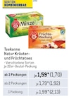 Natur Kräuter- und Früchtetees Angebote von Teekanne bei Metro Stendal für 1,70 €