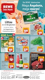 Fleisch im REWE Prospekt in Bergkamen Aktueller REWE Prospekt mit Fleisch, "Dein Markt", Seite 1