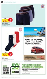 Vêtements Angebote im Prospekt "-60% DE REMISE IMMÉDIATE SUR LE 2ÈME" von Intermarché Hyper auf Seite 42
