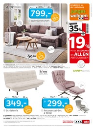 Sofa im XXXLutz Möbelhäuser Prospekt NR.1 BEIM PREIS auf S. 21