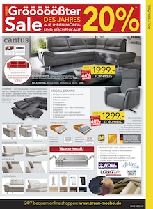 Relaxsessel im aktuellen BRAUN Möbel-Center Prospekt (Reutlingen) Relaxsessel im BRAUN Möbel-Center Prospekt "Gröööößter Sale des Jahres!" mit 20 Seiten (Reutlingen)
