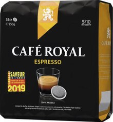 Café dosettes compatibles souples Espresso - Géant Casino à Marseille Café dosettes compatibles souples Espresso en promo chez Géant Casino Marseille à 2,47 €