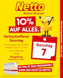 Netto Marken-Discount Prospekt für Dingolfing: "10% auf alles", 2 Seiten, 07.07.2024 - 07.07.2024