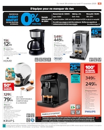 Prix et réduction Dolce Gusto dans le prospectus Carrefour en cours Offre Dolce Gusto dans le catalogue Carrefour du moment à la page 13