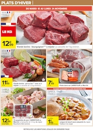 Prix et réduction Saucisse dans le prospectus Carrefour en cours Offre Saucisse dans le catalogue Carrefour du moment à la page 14