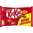 Mini Barres Kit Kat "Offre gourmande" - NESTLÉ - Carrefour Mini Barres Kit Kat "Offre gourmande" - NESTLÉ à 4,72 € dans le catalogue Carrefour