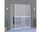 Moustiquaire coulissante blanche pour baie vitrée H. 240 cm x l. 240 cm - Brico Dépôt à Tours Moustiquaire coulissante blanche pour baie vitrée H. 240 cm x l. 240 cm en promo chez Brico Dépôt Tours à 129,00 €