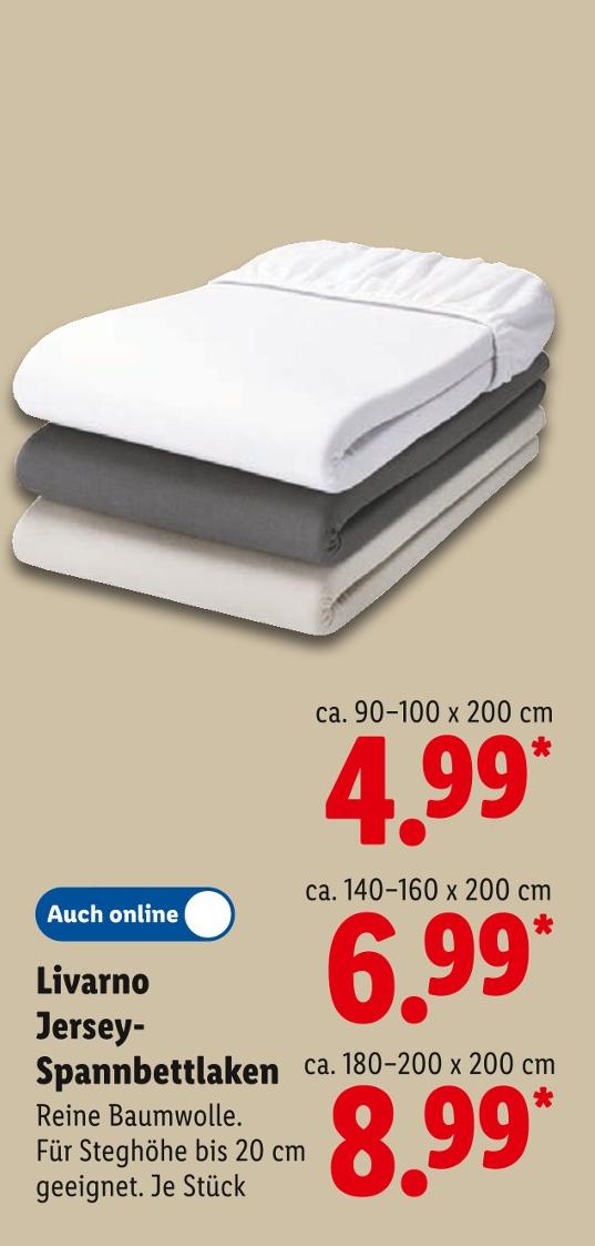 Jersey-Spannbettlaken