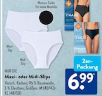 Maxi-Slip von Nur Die für 6,99 € bei ALDI SÜD im Angebot Maxi-Slip von Nur Die im aktuellen ALDI SÜD Prospekt