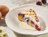 Aktuelles Gutschein Kirsch-Streuselkuchen mit Vanillesauce Angebot bei Höffner in Hannover ab 2,50 €