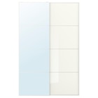 Schiebetürpaar Spiegelglas/weißes Glas 150x236 cm Angebote von AULI / FÄRVIK bei IKEA Wuppertal für 410,00 €