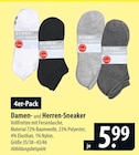 Damen- und Herren-Sneaker Angebote von 4 Paar bei famila Nordost Lüneburg für 5,99 €