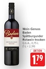 Spätburgunder Rotwein trocken Angebote von Baden bei EDEKA Hofheim für 1,79 €