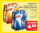 Veltins V+ verschiedene Sorten oder Veltins Pilsener im Angebot bei Marktkauf in Leipzig Veltins V+ verschiedene Sorten oder Veltins Pilsener Angebote von Veltins bei Marktkauf Leipzig für 4,00 €