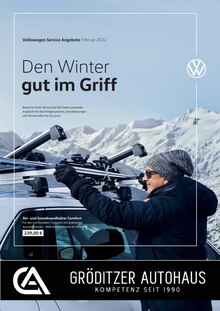Volkswagen Prospekt für Strauch b Großenhain/Sachsen mit 1 Seite Volkswagen Prospekt für Strauch b Großenhain/Sachsen: Den Winter gut im Griff, 1 Seite, 01.01.2022 - 28.02.2022