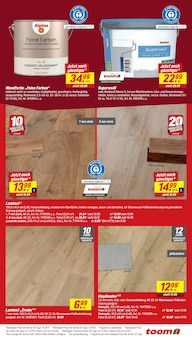 Laminat im aktuellen toom Baumarkt Prospekt (Karlsruhe) Laminat im toom Baumarkt Prospekt "Respekt, wer's selber macht." mit 14 Seiten (Karlsruhe)