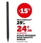 Stylet universel pour tablette - Mobilis en promo chez Hyper U Saint-Raphaël à 24,99 €