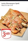 Aktuelles Lachs-Zitronengras-Spieß Angebot bei GLOBUS in Oberhausen ab 3,49 €