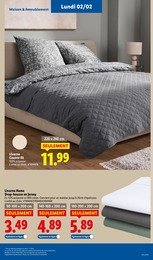 Prix et réduction Couvre-Lit dans le prospectus Lidl en cours Offre Couvre-Lit dans le catalogue Lidl du moment à la page 67