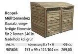 Doppel-Mülltonnenbox Angebote bei Holz Possling Falkensee für 269,00 €